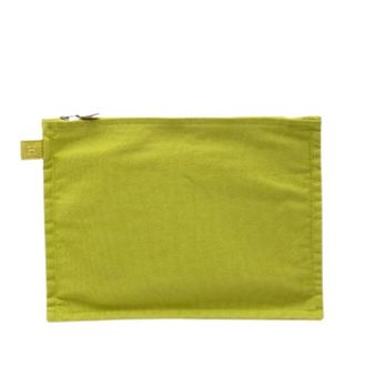 Herm&egrave;s Pre-owned Canvas Pouch - Dames - Vintage Clutch - Groen - ONE Size - Vintage