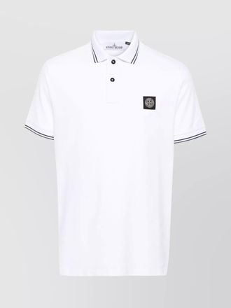 Stone Island slim-fit cotton polo shirt