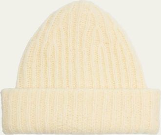 Guest In Residence Cloud Wool Ribbed Beanie