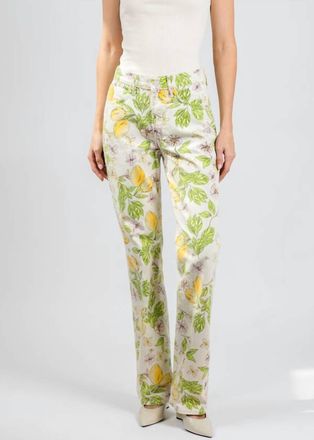 Mother Kick It High Rise Straight Leg Jeans In Lemonade Stand