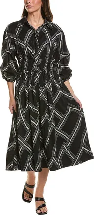Gracia Printed Shirt Collar Dress