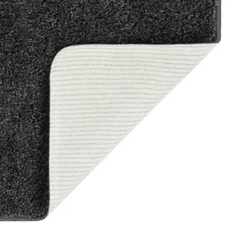 Berkfield Home Shaggy Rug Dark Grey 200x290 cm Anti Slip | Size: 100 cm diameter