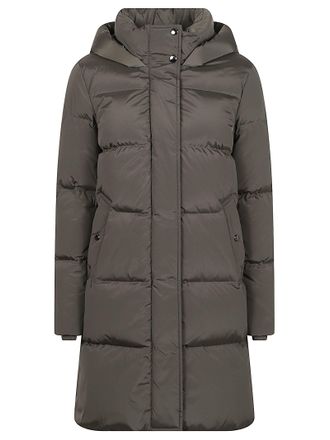 Woolrich Brown Kelly Parka Long Padded Polyamide Parka