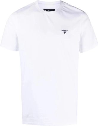 Barbour Essential Sports T-Shirt - Heren - T-shirts - Wit - 2XL - Katoen - Tops