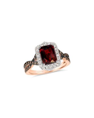 Le Vian 14K 2.88 ct. tw. Diamond & Pomegranate Garnet Cocktail Ring