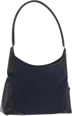 Ferragamo Pre-owned Shoulder Bag - Dames - Vintage Schoudertas - Blauw - ONE Size - Leer - Vintage
