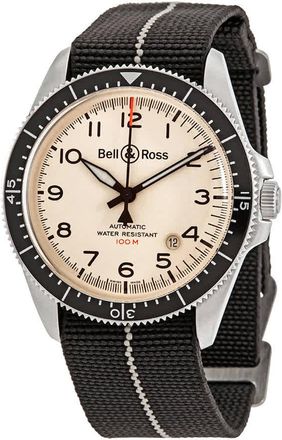 Bell & Ross Automatic Beige Dial Mens Watch BRV292-BEI-ST/SF
