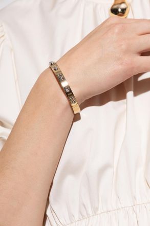 Coach Bracelet With Logo, Womens, Gold