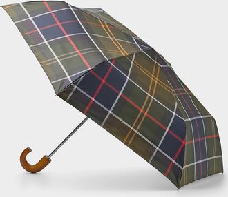 Barbour Compact tartan umbrella