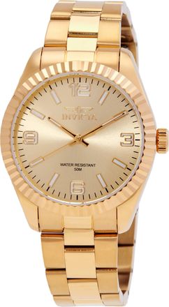 Invicta Specialty Quartz Gold Dial Ladies Watch 47475