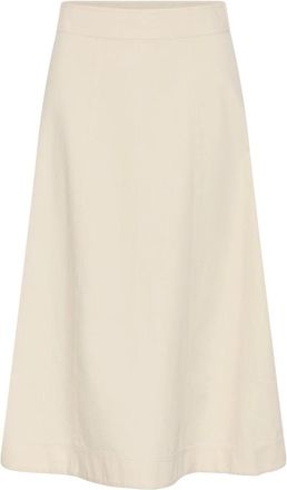 Part Two Midi Rok - Dames - Midirokken - Beige - 2XL - Rokken