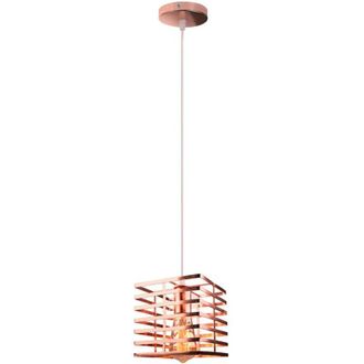 OEM Suspension - Lustre Industriel - En Fer Forg&eacute; - Finition Dor&eacute; Rose - Pour Cuisine Salle &Agrave; Manger Caf&eacute; Couloir - 1 Pi&egrave;ce