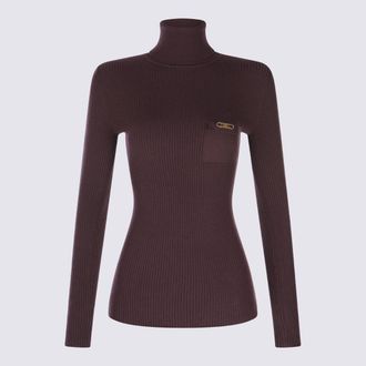 Elisabetta Franchi Sweaters Merlot-Donna