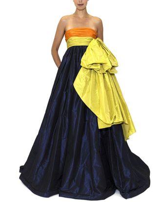 Reem Acra Taffeta Ball Gown