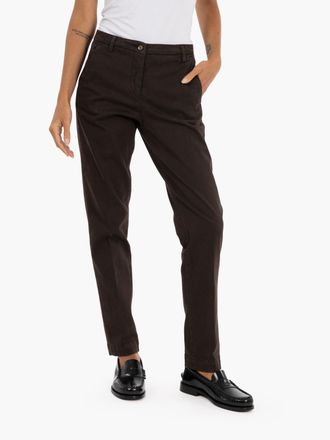 BRIGLIA 1949 Pantaloni a sigaretta Nicole testa di moro