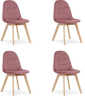 OEM Silla Bora - Terciopelo Rosa Oscuro X 4