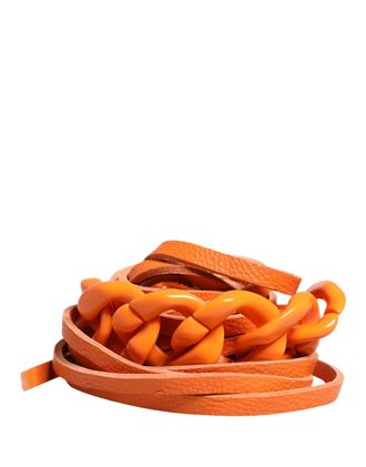 Scervino Street Leather Chain Waist Metal Buckle Womens Belt