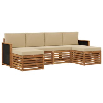 vidaXL Juegos De Sof&aacute;s Madera De Acacia S&oacute;lida Vidaxl