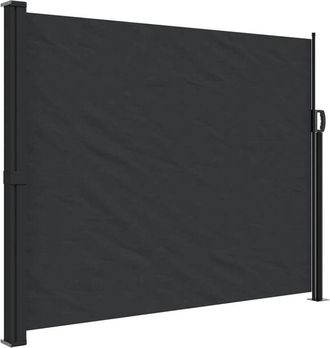 vidaXL Toldo Lateral Retr&aacute;ctil Negro 160x600 Cm Vidaxl