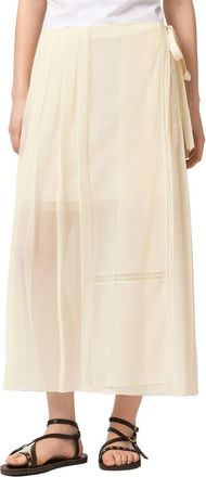 AllSaints Clover Wrap Skirt in Tofu White at Nordstrom, Size 12 Us