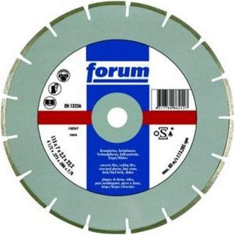 Forum Muela Motosierra Diamantada, Unido Al L&aacute;ser, Con Concentration Diamantada Medione, &Oslash; X Escariado : 230 X 22,23 Mm, Tama&ntilde;o De Segmento H X L 10 X 2,6 M