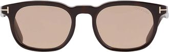 Tom Ford Brown Square Mens Sunglasses FT1122-D 52E 52