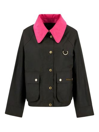 Barbour two-tone cotton jacket - women - Cotton - 12 - Green