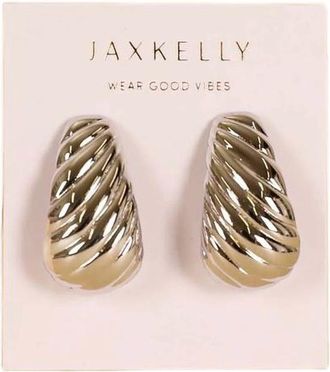 JaxKelly Womens Bold Swirl Earrings In Silver