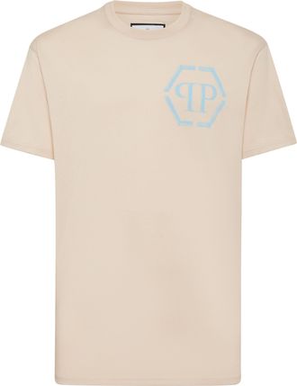 Philipp Plein Jersey T-Shirt Round Neck Ss Hexagon