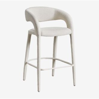 Sklum Pack De 2 Taburetes Altos 75 Cm Tapizados Arazeina Sklum