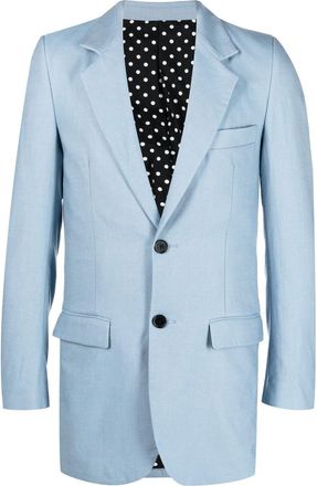 Viktor & Rolf single-breasted suit jacket - men - Cotton/Polyester - S - Blue