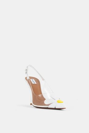 Alaia Womens Bloom Citron Heeled Pumps Yellow High Heel Shoes
