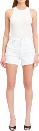 Daze High Rise Bottom Line Short In Marshmallow