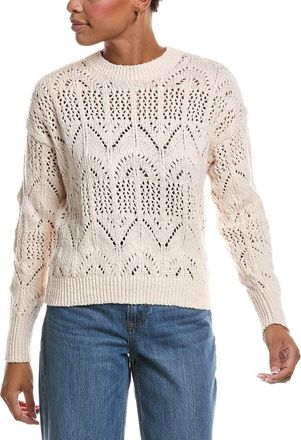 Autumn Cashmere Boxy Pointelle Crewneck Sweater
