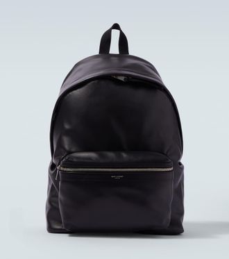 Saint Laurent Leather-trimmed backpack