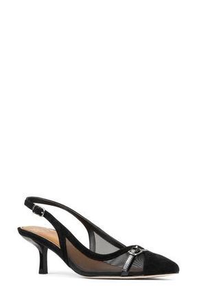Donald J Pliner Slingback Kitten Heel Pump in Black/Blk at Nordstrom Rack, Size 6.5