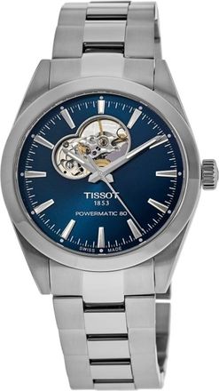 Tissot Gentleman Powermatic 80 Blue Dial Stainless Steel Mens Watch T127.407.11.041.01