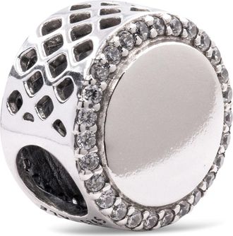 Pandora Silver charm with clear CZ