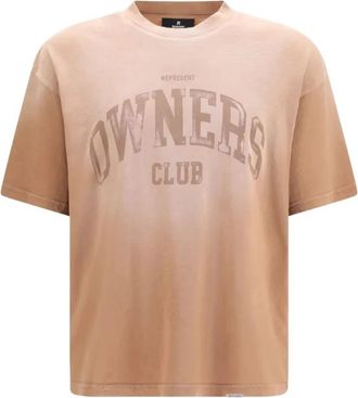 Represent Owners Club T-Shirt - Heren - T-shirts - Bruin - L - Katoen - Tops