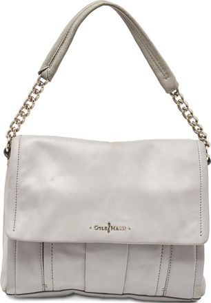 Cole Haan Borsa a spalla in pelle plissettata Pre-owned - Grigio