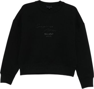 Emporio Armani Baumwoll-Sweatshirt mit Rundhalsausschnitt