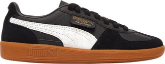 Puma Palermo Leather Sneaker in Puma Black/Feather Gray/Gum Leather Men