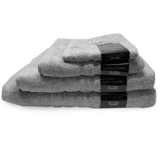 Lewis's Luxury Egyptian 100% Cotton Towel Range - Silver - Bath Sheet | TJ Hughes