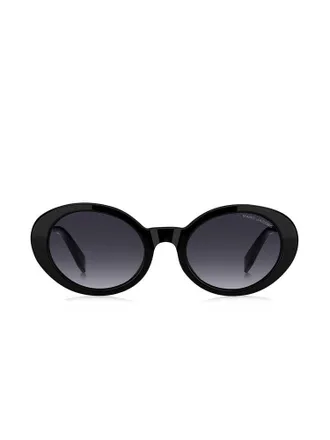 Marc Jacobs MARC Oval Acetate Sunglasses - Black