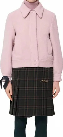 Tara Jarmon Beatrice Coat In Rose