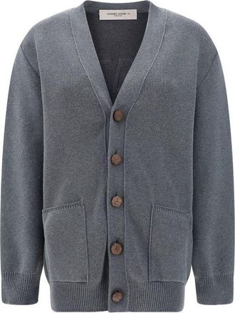 Golden Goose Gray Cotton Womens Cardigan