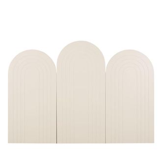 Maisons du monde Cabecero de cama de 160 cm blanco crema