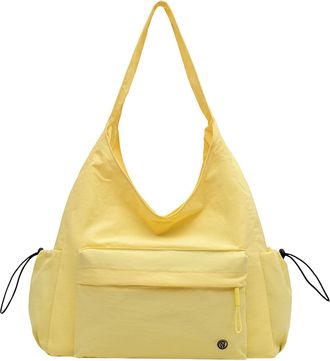 Generic Cymwer Nylon Versatile Shoulder Bag Fashion Tote Bags for Women Shopping Travel(Yellow) (Yellow)