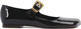 Chlo&eacute; Black Calfskin Ballet Womens Flats