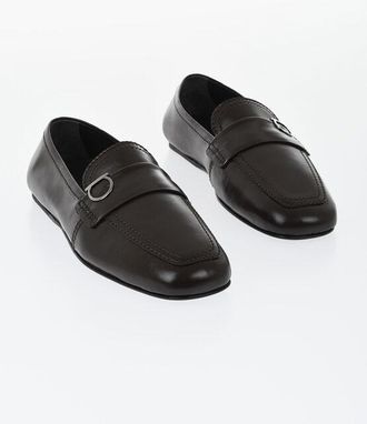 Ferragamo Leather Loafers DEBROS with Leather Sole size 40